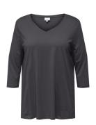 Carbonnie Life 3/4 V-Neck A-Shape Jrs ONLY Carmakoma Grey