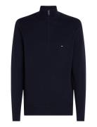 Essential Cotton Zip Mock Tommy Hilfiger Navy