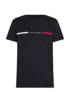 Hilfiger Chest Insert Tee Tommy Hilfiger Navy