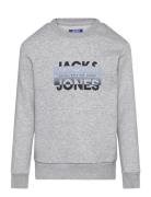 Jcoray Color Sweat Crew Neck Fst Jnr Jack & J S Grey