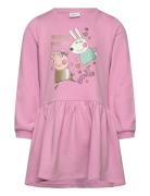 Nmfamira Peppapig Ls Swe Dress Bru Cplg Name It Pink