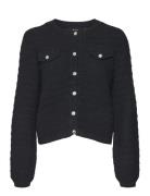 Vmvioletta Ls Button Cardigan Vero Moda Black