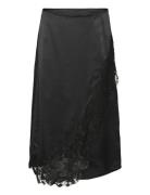 Vmmerle Lace Hw 7/8 Skirt Wvn Ga Vero Moda Black