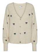 Yasbow Ls Embroided Knit Cardigan S. YAS Cream