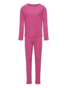 Kogmunte Loungewear L/S Pant Set Jrs Kids Only Pink