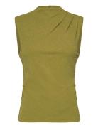 Slfmarwa Sl High Neck Top Selected Femme Khaki