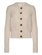 Slfsia Ras Ls Knit Cardigan Noos Selected Femme Cream