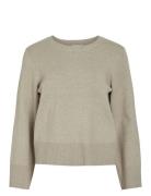 Vicassie O-Neck L/S Knit Top - Noos Vila Beige