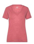 V Neck Tee Lee Jeans Pink