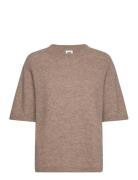 Ellie Short Sleeve Knit Twist & Tango Beige