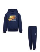 Nike Sportswear Gradient Futura Pullover Hoodie And Pants Set Nike Nav...