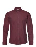 Mouliné Stretch Shirt L/S Lindbergh Red