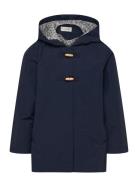 Raincoat Hooded Jacket Mango Navy