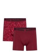 Cotton Stretch Boxer 2P Björn Borg Red