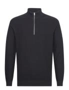 Cfkarl 0160 Structured Halfzip Knit Casual Friday Navy