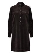 Pzsally Ls Placket Dress Pulz Jeans Brown