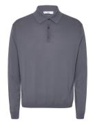 100% Cotton Knitted Polo Shirt Mango Grey