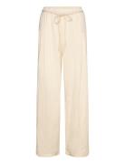 Straight Lyocell Trousers Mango Beige