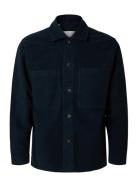 Slh-Bent Moleskin Overshirt Ls Selected Homme Navy