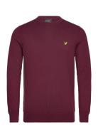 Cotton Merino Crew Neck Jumper Lyle & Scott Burgundy