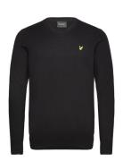 Cotton Merino V Neck Jumper Lyle & Scott Black