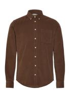 Cfanton Ls Bd Baby Cord Shirt Casual Friday Brown