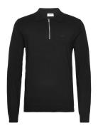 Ecovero L/S Zip Polo Lindbergh Black