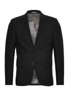 Flannel Wool Blend Blazer Lindbergh Black