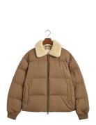 Padded Flannel Puffer Jacket GANT Beige