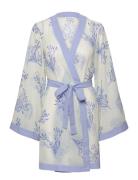 Dalia Printed Wrap Kaftan Malina Blue