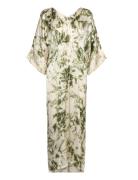 Fracture Kaftan Dress - Lucca Rabens Sal R Green