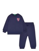 Set Sweater+Trousers United Colors Of Benetton Navy