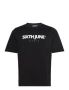 Essentiel Puff Print Ss Tshirt SIXTH JUNE Black