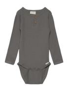 Body Ls Rib Minymo Grey