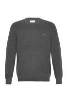 Cotton Wool Rib C-Neck GANT Grey