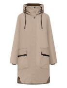 Aiko Wns Parka Didriksons Beige