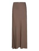 Tyne Satin Midi Skirt Twist & Tango Brown