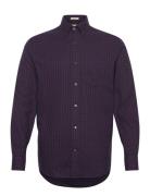 Reg Jaspe Gingham Shirt GANT Navy