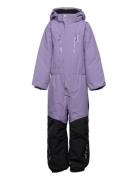 Penguin Snowsuit Kids Teal ISBJÖRN Of Sweden Purple