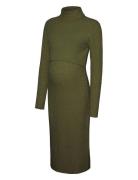 Mlsuniva June L/S Knit Midi Dress 2F Mamalicious Khaki