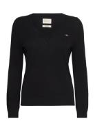 Extrafine Lambswool Blend V-Neck GANT Black