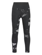 Brand Love Allover Print Leggings Kids Adidas Sportswear Black