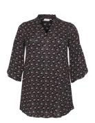 Kcamy Frill Tunic Printed Kaffe Curve Black