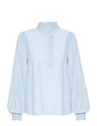 Kadorit Blouse Kaffe Blue