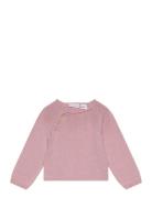 Buttons Detail Knit Sweater Mango Pink