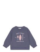 Surf Printed Sweatshirt Mango Blue