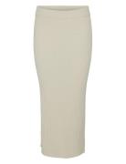 Yasmavi Hw Ankle Knit Skirt - D2D YAS Cream