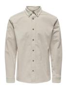 Onsmichael 18W Reg Cord Stretch Ls Noos ONLY & SONS Beige