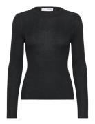 Slfnaja Ls Knit O-Neck Selected Femme Black