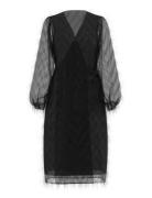 Vifeather L/S Midi Wrap Dress/Ka Vila Black